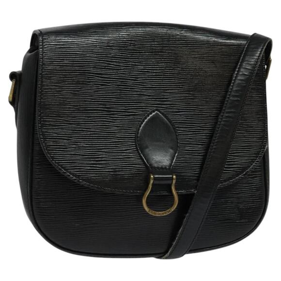 LOUIS VUITTON Epi Saint Cloud GM Shoulder Bag Black Noir M52192 - Picture 1 of 16